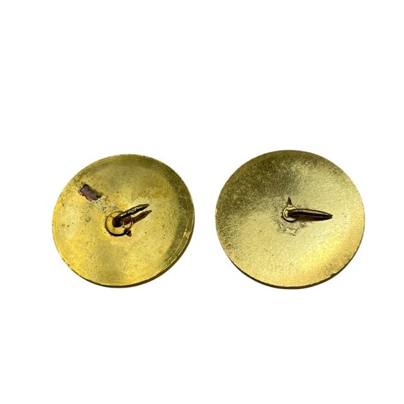 Vintage Gold-Tone American Flag Lapel Pins Set Of 2 A81 - Picture 2 of 6